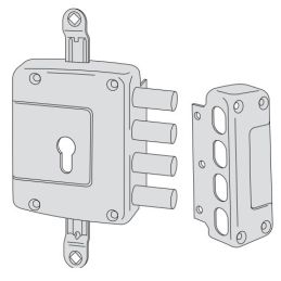 Safety lock to apply CISA 56162 triple European cylinder