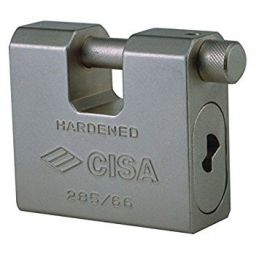 Cisa 28550 steel armored monobloc padlock LIM profile