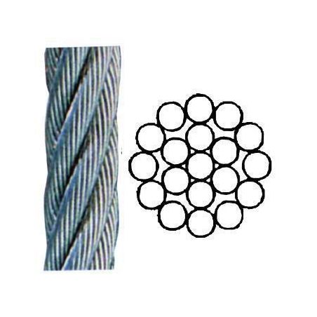 Galvanized steel wire rope Lighting System diam. 6mm 100mt - Matteoda ...