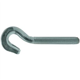 Threaded screw hook for turnbuckles and dowels