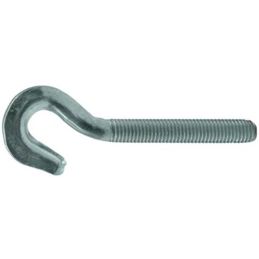 Threaded screw hook for turnbuckles and dowels