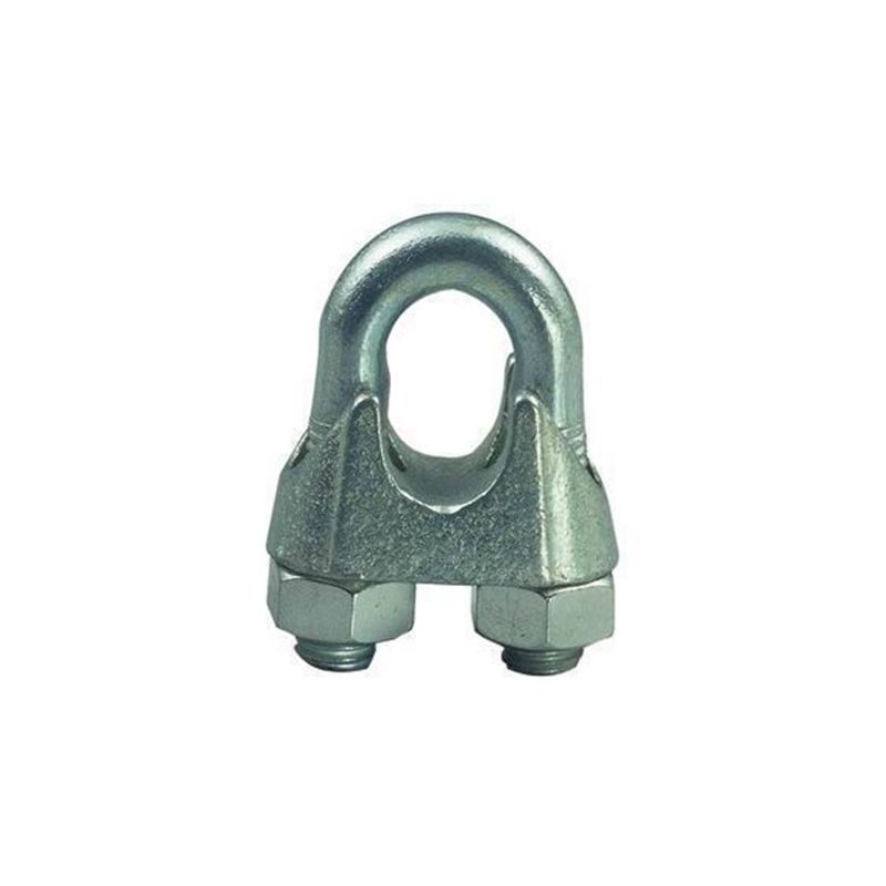 U-bolt clamp for galvanized steel ropes
