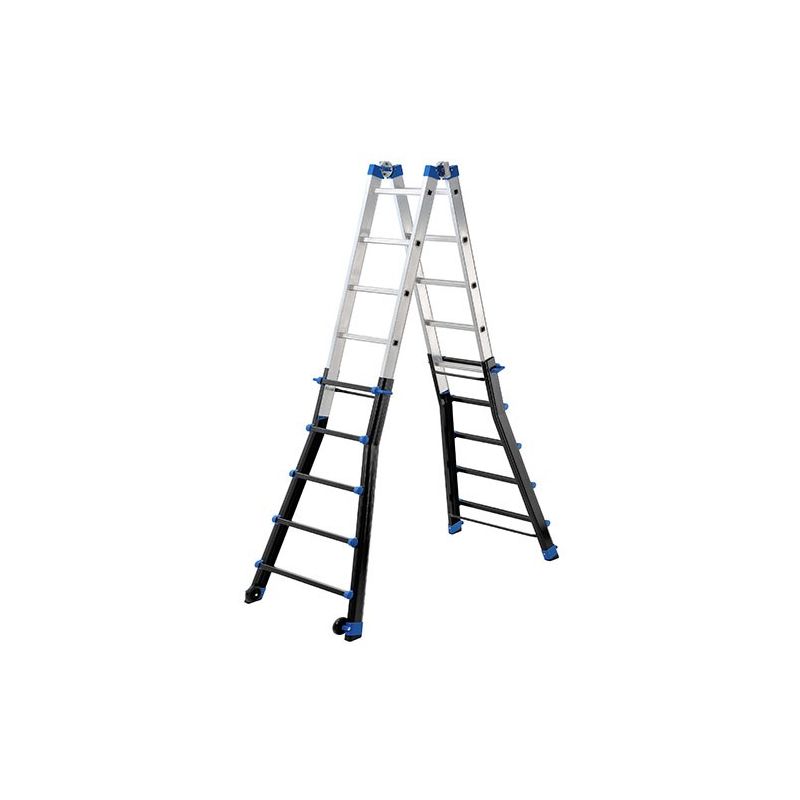 Professional Telescopic multi-ladder GierrePro Aluminium EN-131