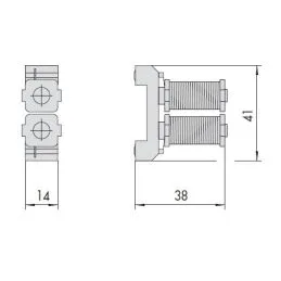 Gruppo Bobina 12V CISA 07009.00 per serrature infilare