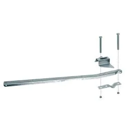 ZB064 galvanized outdoor clothesline supports (pair)