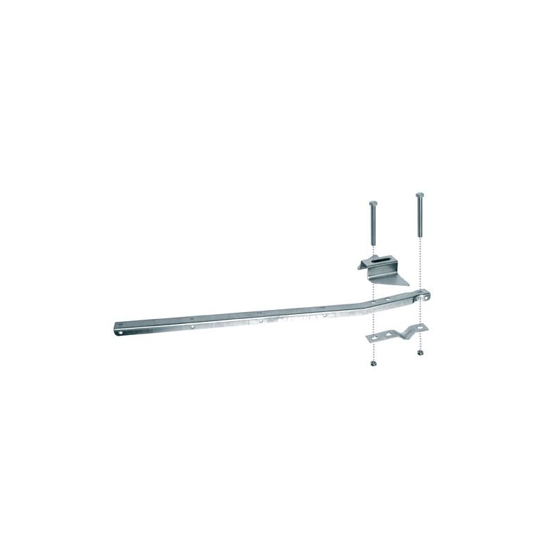 ZB064 galvanized outdoor clothesline supports (pair)