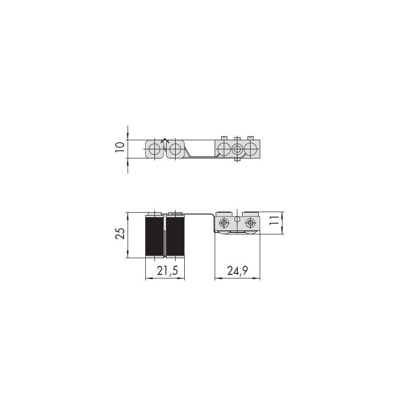 Gruppo Bobina 12V CISA 07013.00 per serrature infilare Gruppo Bobina 12V CISA 07013.00 per serrature infilare