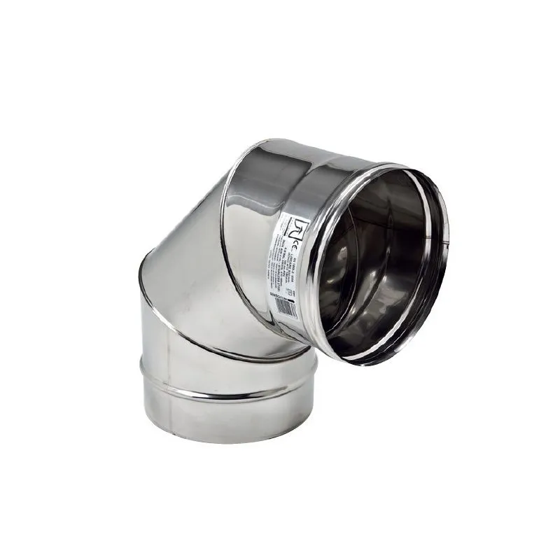 Curva a 90° VC9 Ventil INOX AISI304 condotta ventilazione