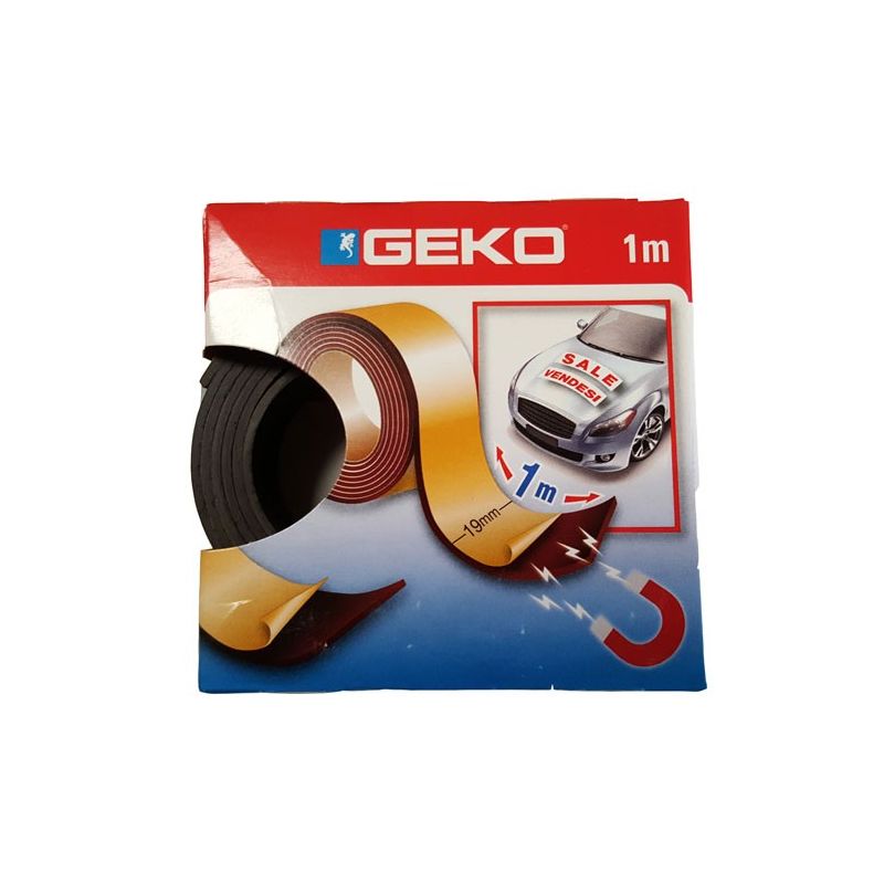 Magnetic adhesive tape GEKO 19mmx 1mtl.