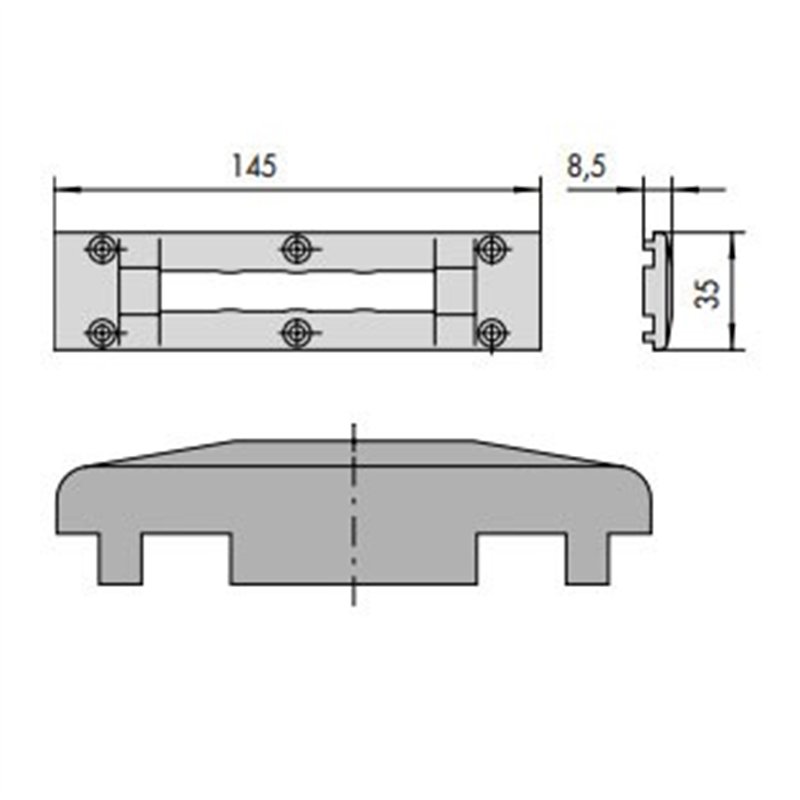 Contropiastra in nylon Cisa 06277.41.0