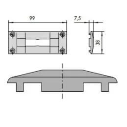 Cisa nylon counterplate 06287 02