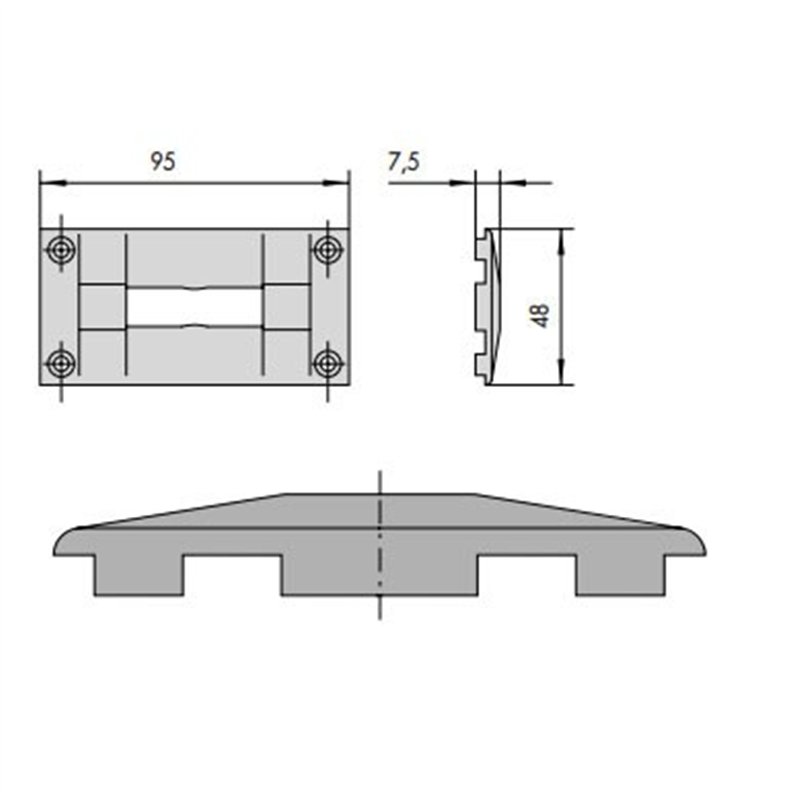 Cisa nylon counterplate 06287 14