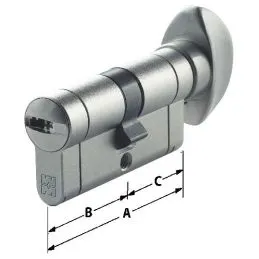 Mottura Champions C55 security cylinder key / knob New