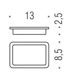 [SPARE PART] Glass for soap dish holder B3751 Colombo Design