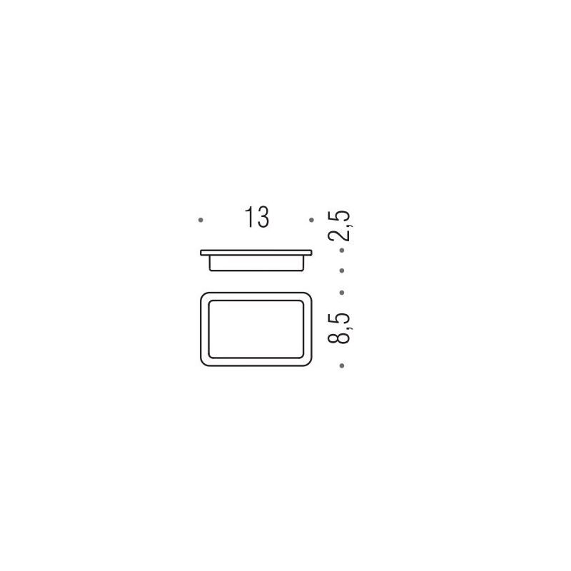 [SPARE PART] Glass for soap dish holder B3751 Colombo Design