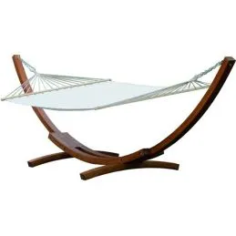 Hammock with wood structure