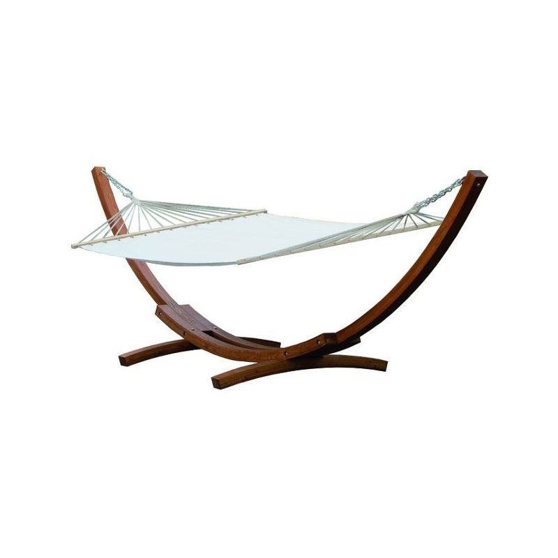Hammock with wood structure