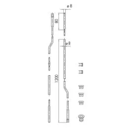 Serie aste interne zancate Cisa 06441.00.0
