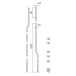 Serie aste interne zancate Cisa 06451.00.0