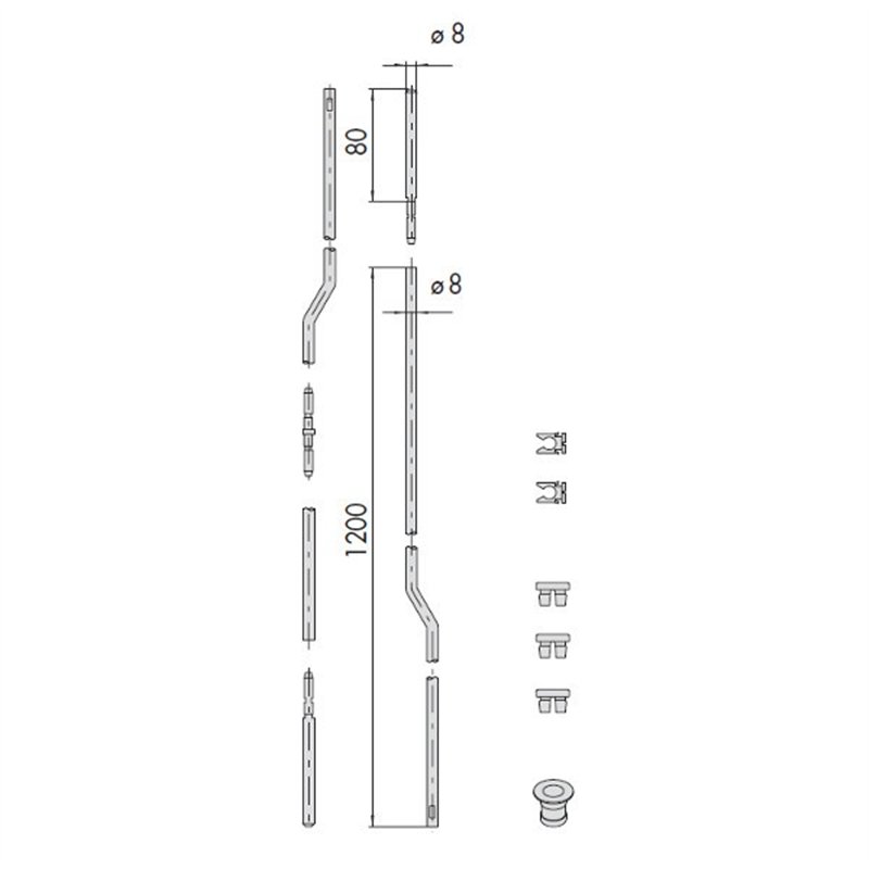 Serie aste interne zancate Cisa 06451.00.0
