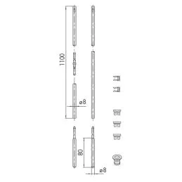 Serie aste interne diritte Cisa 06451.10.0