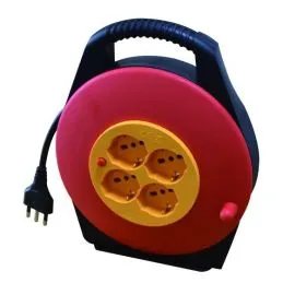 Avvolgicavo 10 metri 4 prese Schuko/bipasso 10/16A+T 3X1.5