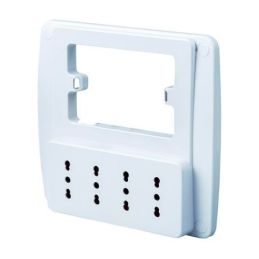 Wall power strip EMILIA 10/16A 4 places wired