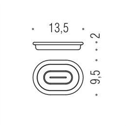 [Ricambio] Vetro per porta sapone Luna B0151 Colombo Design