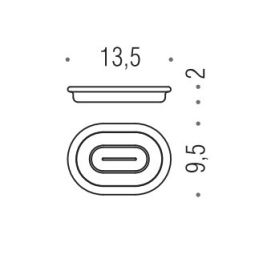 [Ricambio] Vetro per porta sapone Luna B0151 Colombo Design