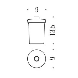 [Spare part] Container for soap dispenser B9355 Colombo Design