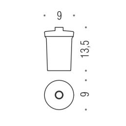 [Spare part] Container for soap dispenser B9355 Colombo Design