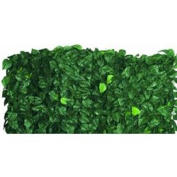 Synthetic leaf laurel hedge with shading net Lauro-Mix