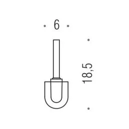 [Spare part] WC bristle brush tuft with ext B0157 Colombo Design