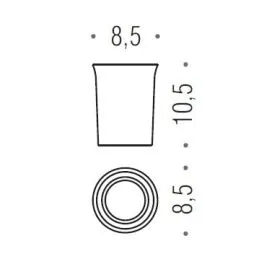 [Ricambio] Bicchiere LINK B2452 Colombo Design