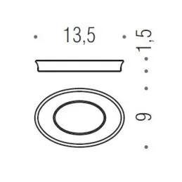 [Ricambio] Vetro per Portasapone LINK B2451 Colombo Design