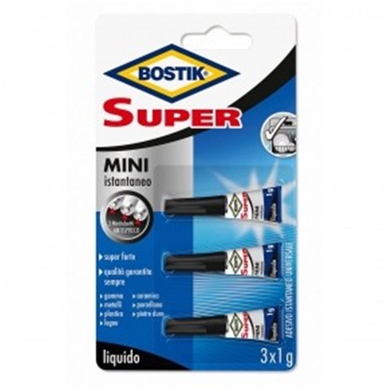 Adesivo Bostik Super Universale Istantaneo D2743 3x1 gr.