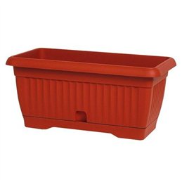 Fioriera balconetta rettangolare 55x25x21H similcotto con