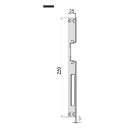 Flat front plate 05001 CISA for electric strike