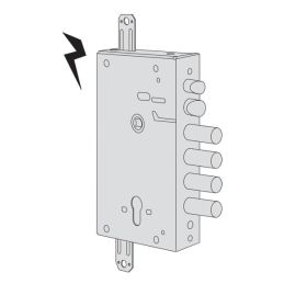 Cisa 15515.28B electric lock for security door