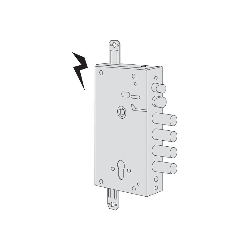 Serratura Elettrica Cisa 15515.28.B Per Porta Blindata - Matteoda La