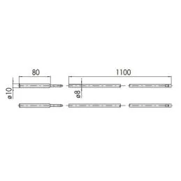 Serie aste interne diritte Cisa 06415.00.0