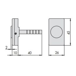 cisa 11721 60 dx elettroserratura 11721-60-1 serratura elettrica applicare  per cancelli