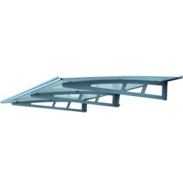 Polycarbonate canopy Vigor 95x190 IRIS in Aluminum