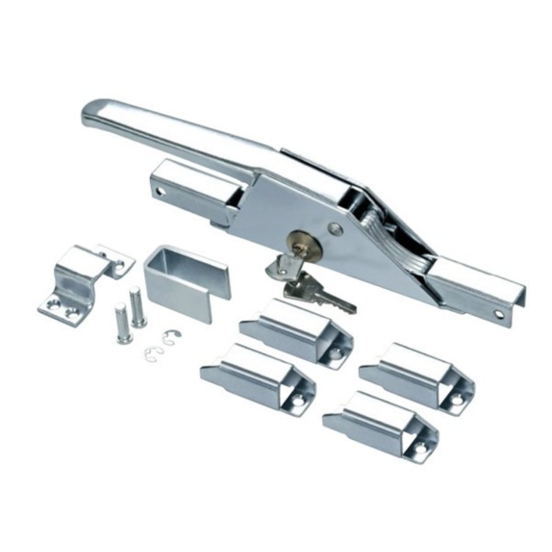 Latch cariglione type CAR 682 with key for metal doors and