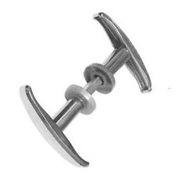 Handle for up-and-over door 544 hammer type Ziral Chrome