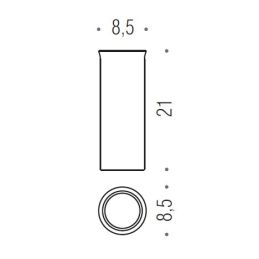[SPARE PART] Glass for toilet brush holder B2450 Colombo Design