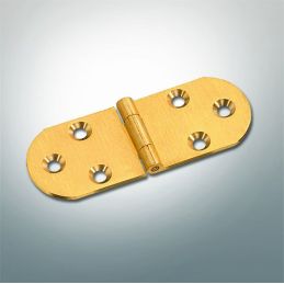 Brass biscuit hinge without stop 3461