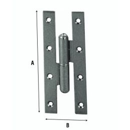 Paumelles type hinge for doors - in iron