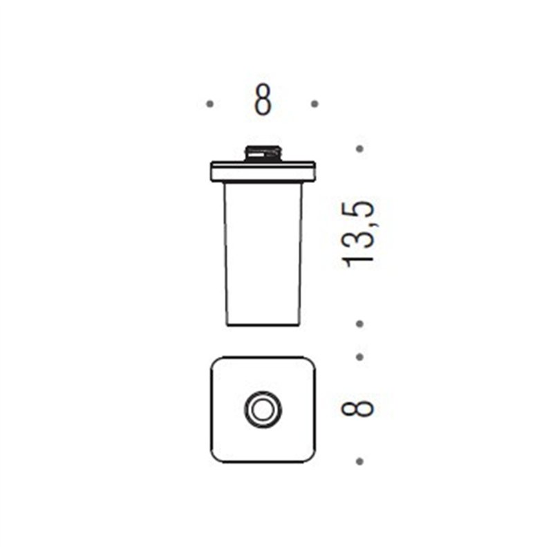 [SPARE PART] Container for soap dispenser (lt.0.22) B9374