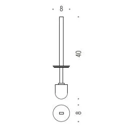 [Ricambio] Manico con ciuffo B2958 Colombo Design